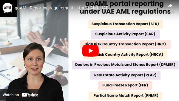 Video on goAML Reporting requirement in UAE